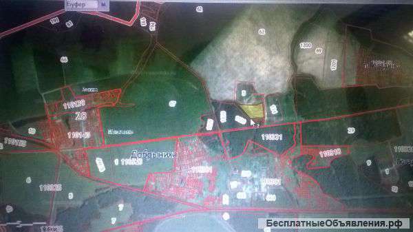 Участок 100 соток с. Добрыниха