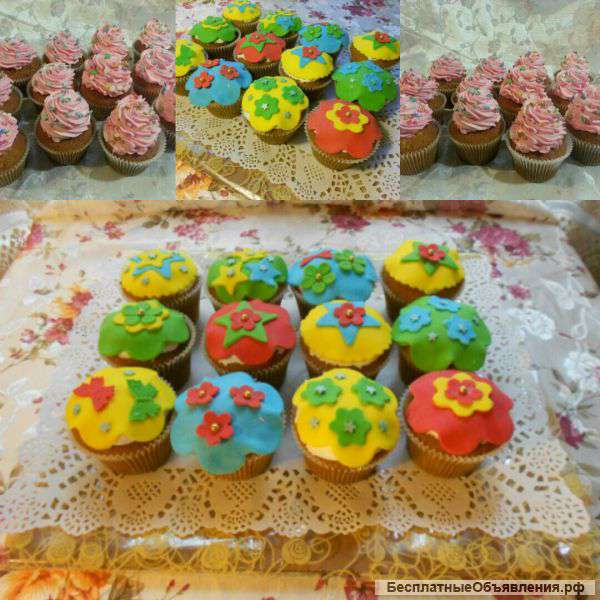 Капкейки, пирожные ,кейк-попсы