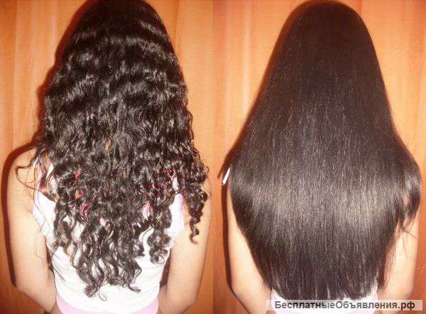 Кератиновое выпрямление волос