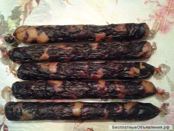 Вяленая колбаса из конины