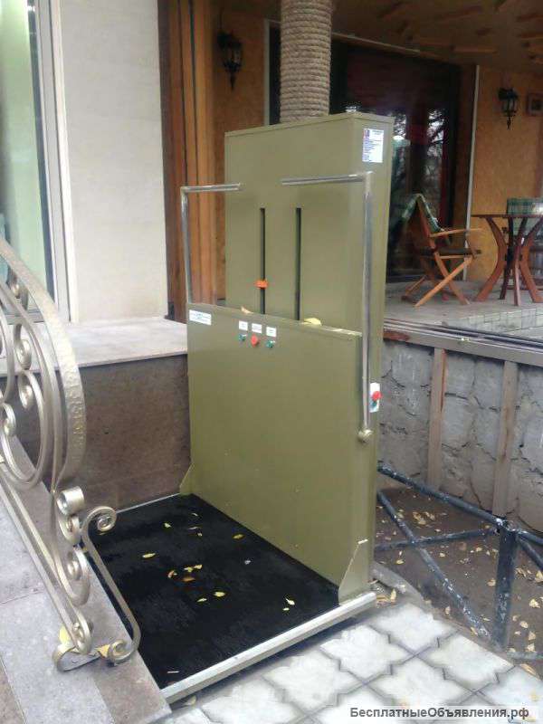 Универсальный вертикальный подъёмник для инвалидов