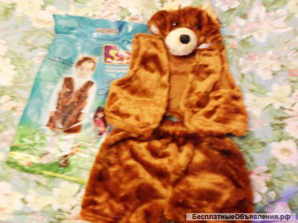 Костюм Мишка бурый карнавальный на мальчика 3-5 лет