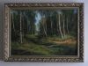 Картина маслом. Березовая роща. 100х150 см