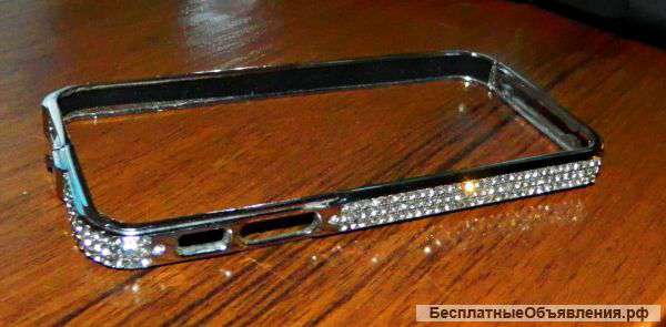 Бампер со стразами для iPhone 5/5s