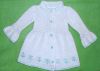 Новое платье 1-2 лет нарядное белое вязаное вышивка кружева
