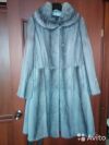 Шикарная шуба из голубой норки