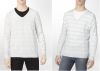 Calvin Klein men's sweater striped v-neck multi cotton rayon size L, XL, 2XL NEW