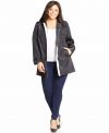 Jones New York Signature Snap Front Jacket black lined women's size XL NEW