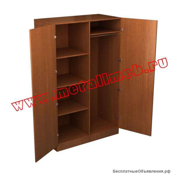 Шкаф офисный комбинированный двухстворчатый