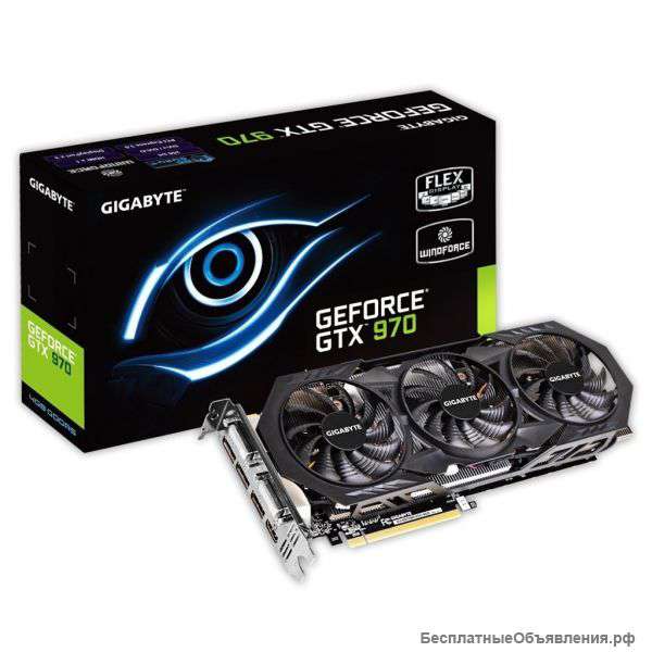 Видеокарта nVidia GeForce GTX970 Gigabyte WindForce 3X PCI-E 4096Mb (GV-N970G1 GAMING-4GD)