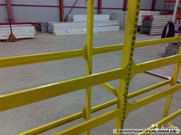 Металлические стеллажи, б/у в отличном состоянии