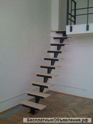 Лестницы мансардные, межэтажные на металлическом каркасе по индивидуальным размерам и пожеланиям