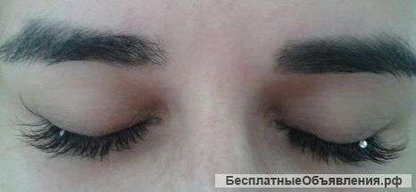 Наращивание ресниц на дому