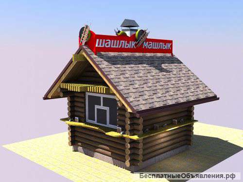 Деревянные киоска