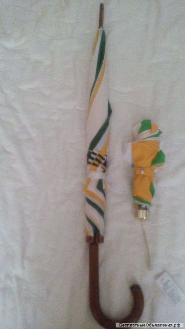 Зонтики трость и складные