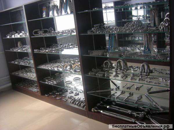 Тросы, крепежные элементы, такелаж из нержавеющей стали А2/А4