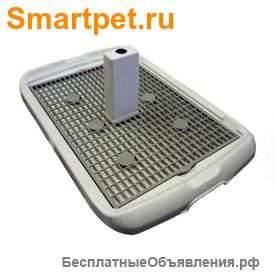 Туалет для собаки со столбиком