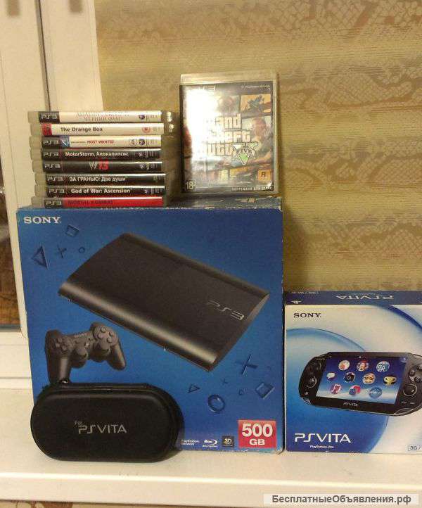 Playstation 3 slim память 500gb
