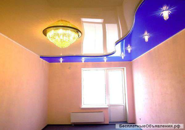 Монтаж натяжных потолков.Замер бесплатно