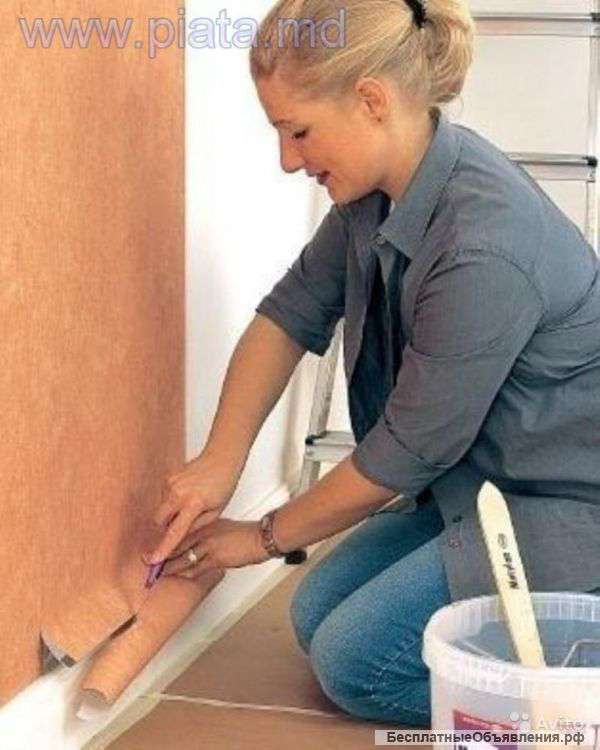 Клею обои