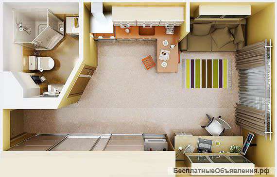 Ремонт 1 комнатных квартир