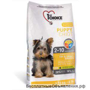 1ST CHOICE Puppy Toy&Small Breeds сухой корм для щенков 2,72кг