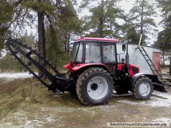 Аренда бары грунтореза (услуги траншеекопателя)