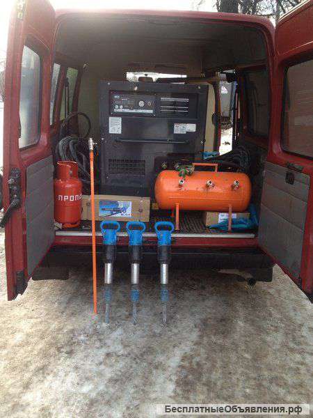 Аренда компрессора 1,2,3,4 молотка+ бетоноломы