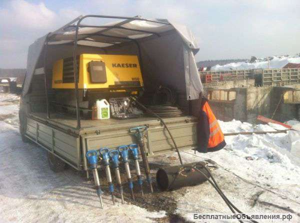 Аренда компрессора 1,2,3,4 молотка+ бетоноломы
