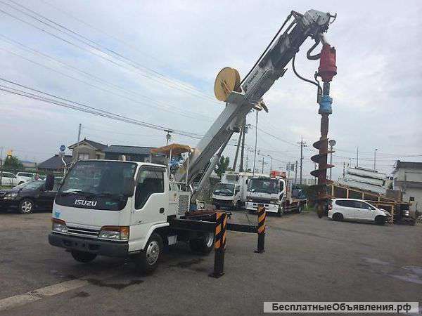 Аренда ямобура Isuzu ELF ( услуги по бурению БКМ)