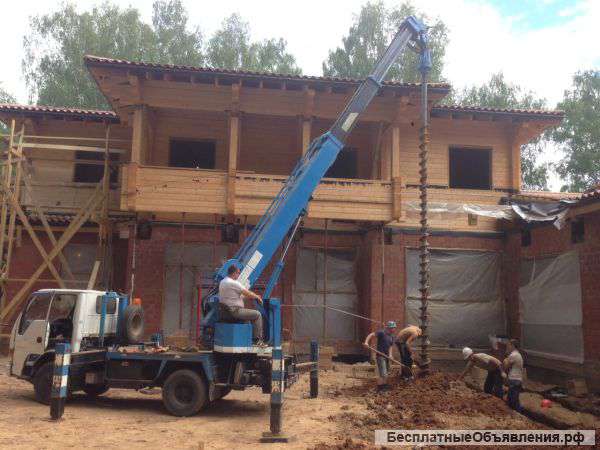 Услуги бурильно крановой машины в Москве и МО