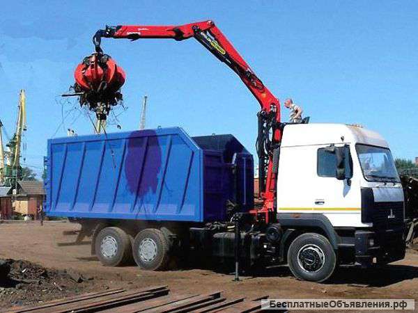 Услуги ломовоза по вывозу мусора и лома
