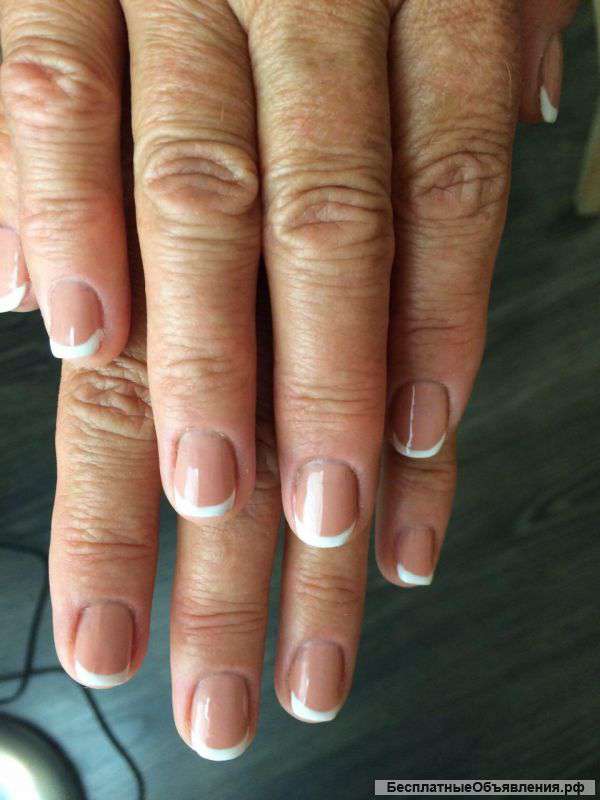 Маникюр, shellac, однотонное покрытие