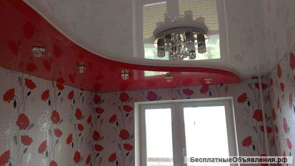 Натяжные потолки, карнизы для штор, люстры
