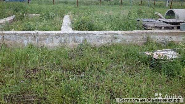 20 соток +дом 40 кв м +фундамент ленточный 6×9