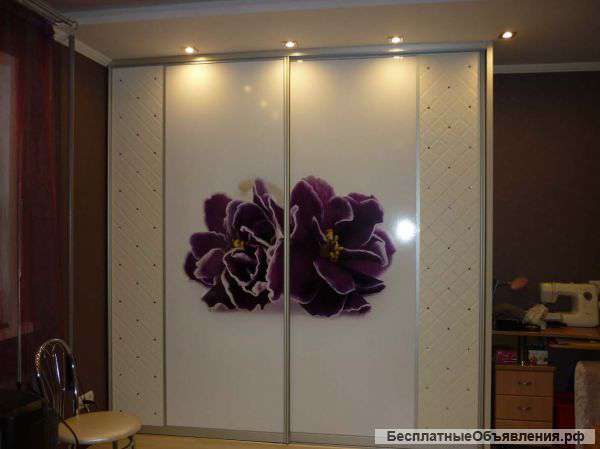 Стекло с фотопечатью для шкаф-купе