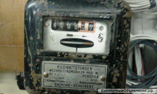 Электросчётчик 1931 года