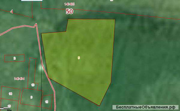 Земля сельхозназначения в деревне Куминово 4,16га