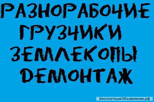 Подсобники, разнорабочие и грузчики