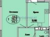 Компактная однокомнатная квартира в районе торгово-развлекательного центра "СБС"