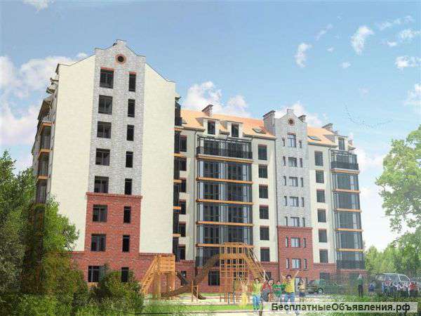 Строящийся дом в центре Гурьевска