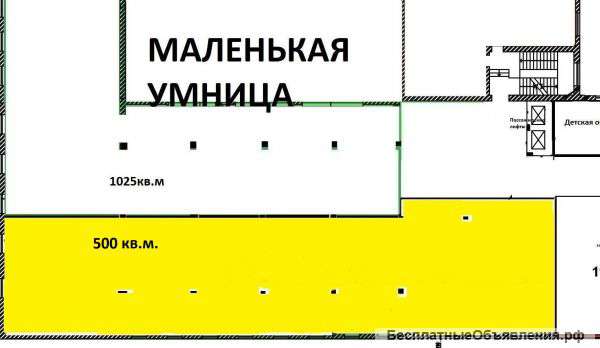 Сдаю торговое помещение 500 кв.м. в центре города