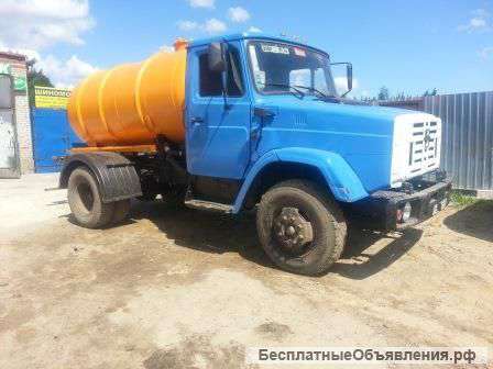 Ассенизатор КО-520Д шасси ЗИЛ-432932 (2004 г.) дизель ЕВРО-2 бывший в эксплуатации в наличии