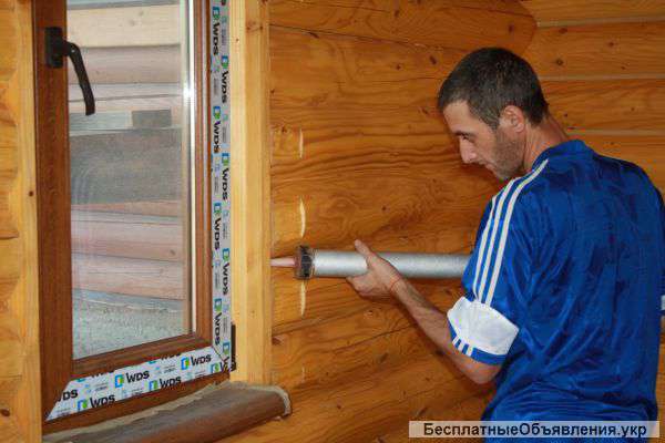 КАНАДСКАЯ Герметизация деревянных домов в Одессе,Украине