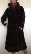 Норковая шуба из цельной поперечной норки Размер 40-42