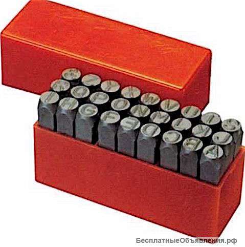 Сменные стальные наборные шрифты клейм