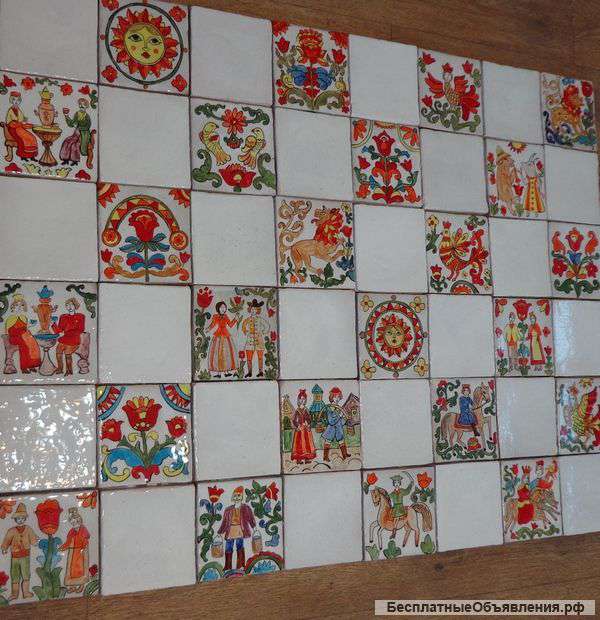 Изразцы с росписью