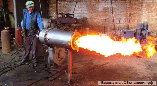 Комбинированная горелка 2-3 мВт - газ и пиролизное топливо