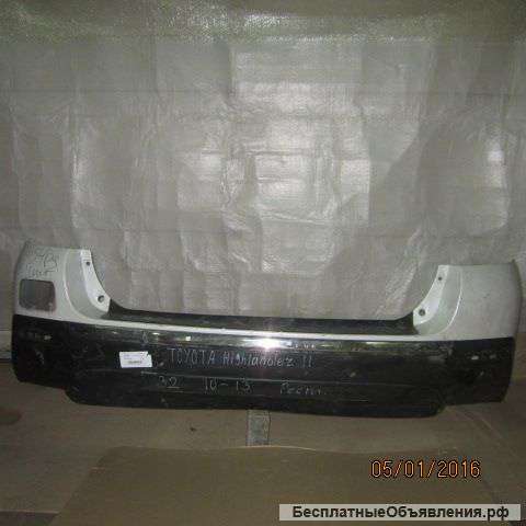 Бампер зад. Toyota Highlander | 10-13г. рест.