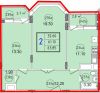 2к.кв новостройка 63,85 м2 в Красноармейске